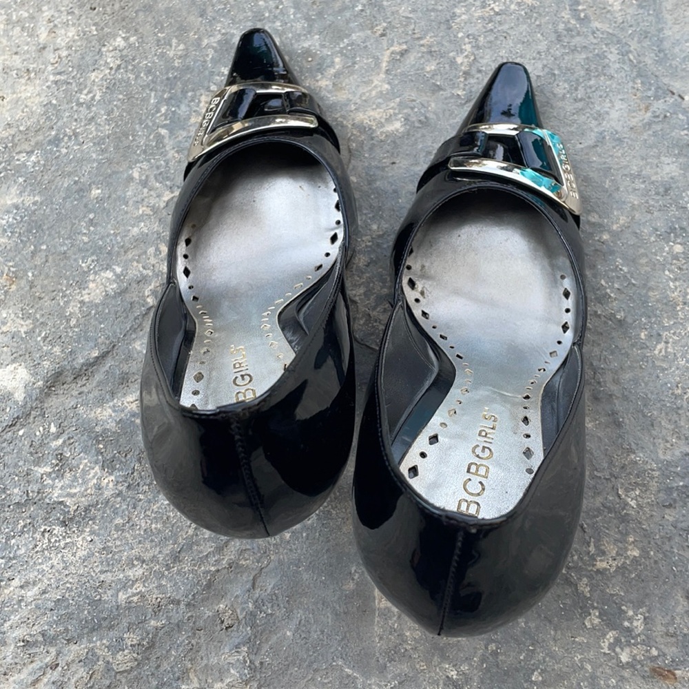 BCBGirls Patent Leather Pumps Black  7.5 - Picture 7 of 16